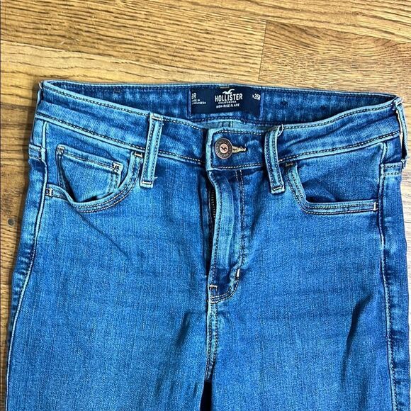 Hollister High Rise Flare Women's Jeans 2R W26 - Picture 2 of 5